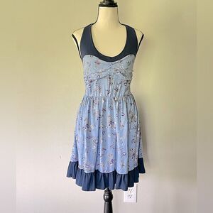 Women’s Olsenboye, Blue, Adjustable, 3-Way Strap, Knee-Length Dress. Size Large.